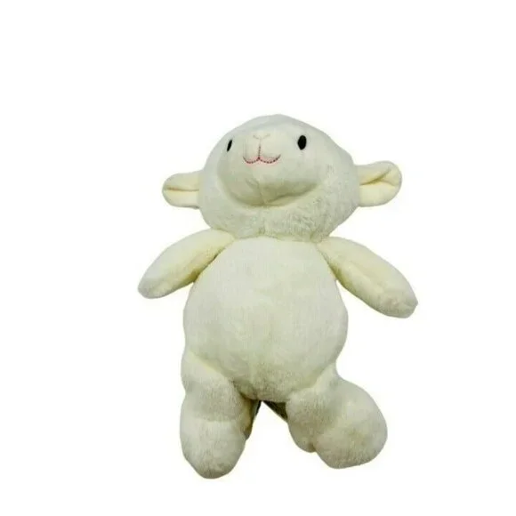 Kellytoy White Lamb Rattle Plush Crinkle Ears Cream Stuffed Animal Easter 11” - Picture 7 of 10